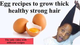 THE ONLY Video That EXPLAINS HOW TO USE EGG for faster Hair growth 5 EGG HAIR RECIPES [upl. by Katinka59]