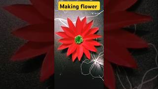 DIY easy and beautiful paper flower shorts ytshorts diy flower [upl. by Sugirdor]