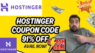 Hostinger Coupon Code 2024  91 Discount Coupon [upl. by Salvidor51]