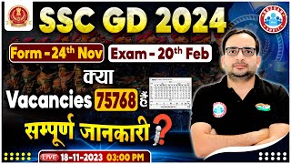 SSC GD 2024 Notification Out  SSC GD 75768 Total Vacancy Form Exam Date Full Info By Ankit Sir [upl. by Bodnar]