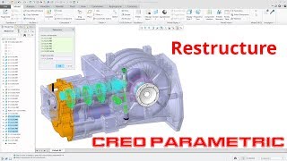 Creo Parametric  Restructure Methods Demo [upl. by Eidde]