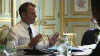 Macron senflamme  quotOn met un pognon de dingue dans les minima sociauxquot [upl. by Yrelle89]