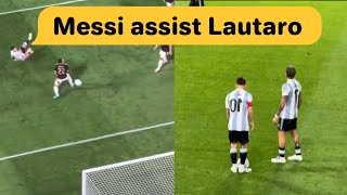 This Messi assist to Lautaro Martinez  Argentina 2024 [upl. by Norak920]