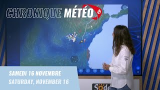 Chronique météo 6  16 novembre  Vendée Globe 2024 [upl. by Nysila]