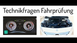 Technikfragen praktische Führerscheinprüfung  Sicherheitskontrolle Klasse B  Fahrprüfung [upl. by Noorah]