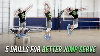 5 Drills For Better Jump Serve  Volleyball Tutorial [upl. by Anad]