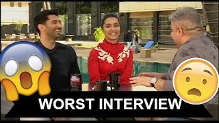 Shraddha Kapoor amp Aditya Roy Kapur talk about farting  Worst Interview  The Japani Guy [upl. by Aplihs]