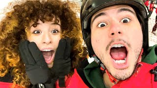 SNOWBOARDING WITH POKIMANE ❄️ 🏂 [upl. by Eus]