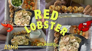 RED LOBSTER 🦞 SHRIMP FEAST  FUNNY ASMRMUKBANG 🍤  BURPING  MISTRESS LAVENDER [upl. by Enelrihs]