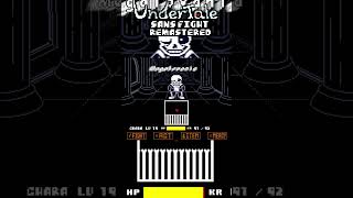 UNDERTALE  Sans Fight Remastered  No Heal Demo by HARDBRISK [upl. by Nnylram501]