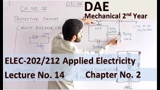 Lec 14 ELEC202 Applied Electricity amp Electronics Circuit Breaker amp Types of Circuit BreCh2 [upl. by Helsell]