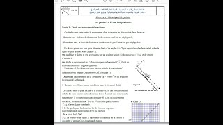 Exercice de mécanique correction d’examen national physique chimie 2020narmal SM [upl. by Gherardi]