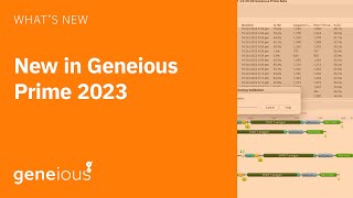 Whats New in Geneious Prime 2023 [upl. by Lavro]