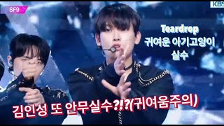 SF9인성 Teardrop 안무실수 feat 라이브 미침 잼잼 [upl. by Matthaus]