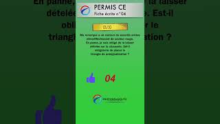 Permis CE  Fiche écrite 04 question 01 quiz [upl. by Jemima280]