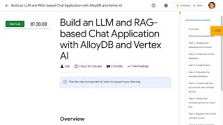 Build an LLM and RAG based Chat Application with AlloyDB and Vertex AI [upl. by Iaht]