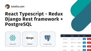 Tutorial Fullstack React Typescript  Django Rest framework  PostgreSQL [upl. by Ennailuj]