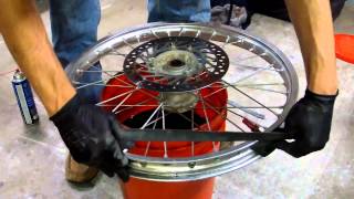 How to Change a Dirt Bike Tire in Minutes [upl. by Alrzc]