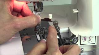 Husqvarna Viking H Class 200S Serger 22 Converting to 2Thread Overlock [upl. by Olshausen571]