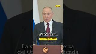 El nuevo misil Oréshnik fuerza comparable a la nuclear según Putinputin presidente rusia [upl. by Keane]