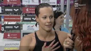 Federica Pellegrini ORO 200sl Europei di nuoto Londra 2016 [upl. by Wilbert]