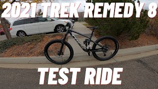 2021 Trek Remedy 8 Test Ride [upl. by Ojillib]