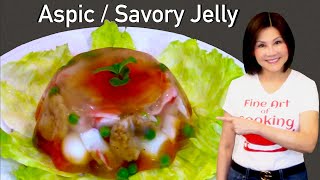 Aspic  Savory Meat Jelly Appetizer  冷盘开胃菜 [upl. by Rebna73]