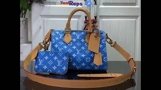 Louis Vuitton Speedy P9 Bandouliere 25 M24424 Blue [upl. by Borgeson135]