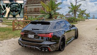 Audi RS6 Avant  Forza Horizon 5  Thrustmaster T300RS gameplay [upl. by Siari]