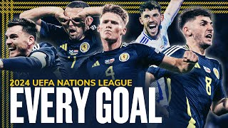 EVERY GOAL  UEFA Nations League 2024  Robertson McGinn McTominay amp More  Scotland [upl. by Nnoryt188]