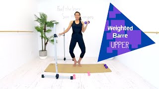 Arms Upper Body Barre Workout with Weights  BARLATES BODY BLITZ Weighted Barre Upper Body [upl. by Nakashima]