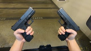 Glock 30SF vs Glock 29SF  with Pachmayr Mag Sleeves  Grip Extenders 45ACP vs 10mm [upl. by Rima929]