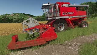 Farming Simulator 25  Riverbend Springs  Cosechar Avena [upl. by Woolley]