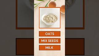 Oats porridge mix nuts recipe for weight loss food [upl. by Mordy993]