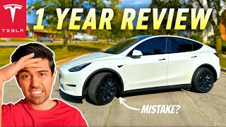 Tesla Model Y Brutally HONEST 1 Year Review [upl. by Mercado128]