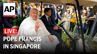 LIVE Welcome ceremony for Pope Francis in Singapore [upl. by Starbuck]