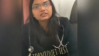 What is tourniquet test in Dengue Fever [upl. by Eirrol200]