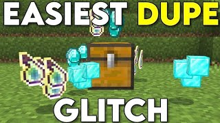 2 EASY Duplication Glitches Minecraft Bedrock 121 Working dupes glitch [upl. by Henarat]