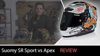 Suomy SR Sport vs Apex Helmet Comparison at SpeedAddictscom [upl. by Samanthia508]