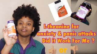 I took L theanine for anxiety amp panic attacks THIS IS WHAT HAPPEN 🤯  b complex  1 month update [upl. by Ahsemak350]