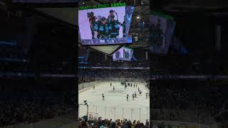 Seattle kraken game winning goal horn LIVEClimate pledge arena [upl. by Yeslek546]