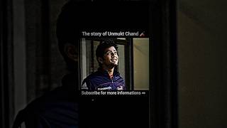 The story of Unmukt chand 🏏 Subscribe for more ♥️ cricket shorts unmuktchand indiancricketer [upl. by Colston]