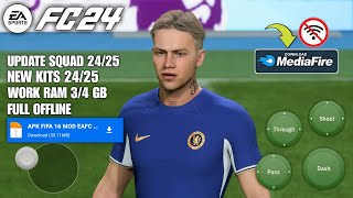 FIFA 16 MOD FIFA 24 ANDROID OFFLINE New Update Transfers amp Kits 202425 High Graphics [upl. by Anauqed]