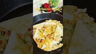 Mini Omelette Sandwich Recipe  Omelette Sandwich  trendingshorts food [upl. by Latyrc]