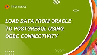 How to Load Data from Oracle to PostgreSQL using ODBC Connectivity [upl. by Dieter138]