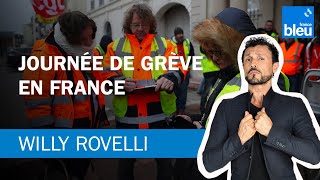 Journée de grève en France  Le billet de Willy Rovelli [upl. by Sheeree172]