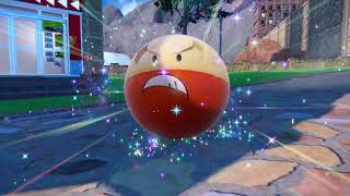 Hisuian Voltorb evolves to Electrode [upl. by Ecienal]