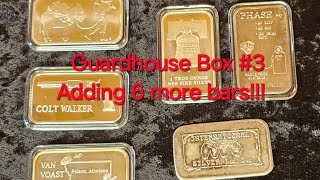 Adding 6 more bars to the Guardhouse Box Challenge stacking silver vintagesilver [upl. by Schacker]