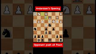 Anderssens Opening Opponent push all Pawn  chess [upl. by Roter977]