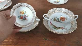 Collingwood Floral China Soup Cup and Saucer [upl. by Kort]